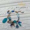 Bracelet Breloques "Lagon Bleu" –