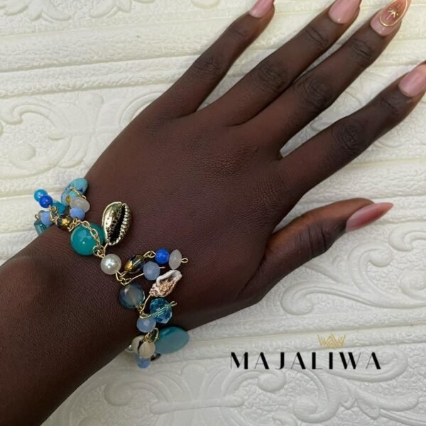 Bracelet Breloques "Lagon Bleu" –