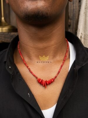Collier Marijani – Énergie Corail et Héritage