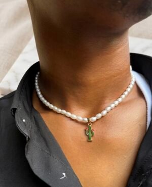 Collier Perles Jangwa – L'Éclat Résilient