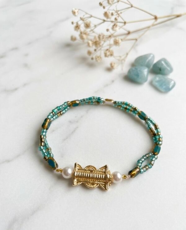 Bracelet Sika N'zué – Reflets d'Océan et Prestige