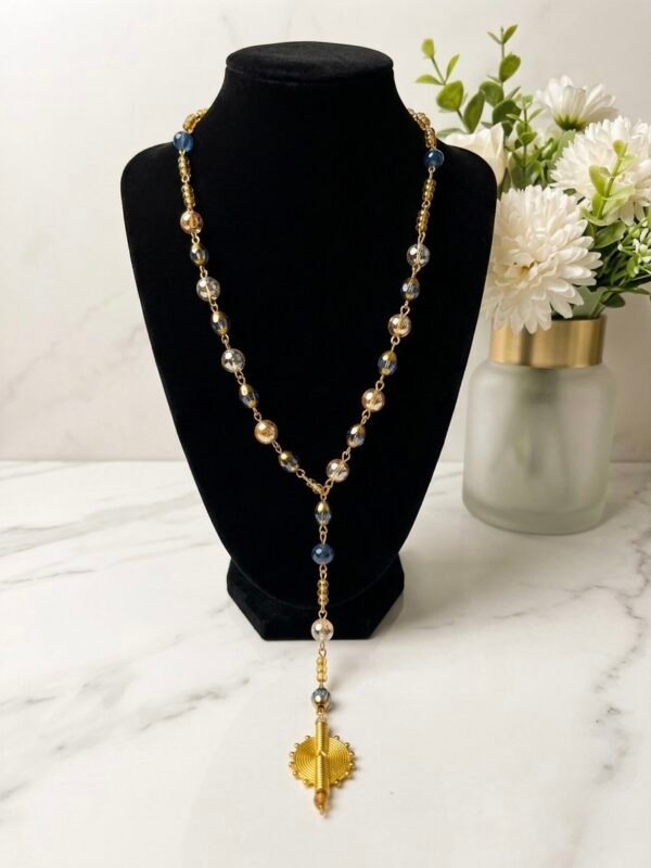 Collier Sautoir Kandja – Éclat Céleste et Héritage